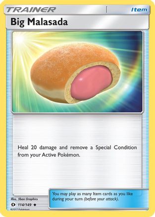 Big Malasada 114  - Reverse Holofoil SM Base Set - Uncommon