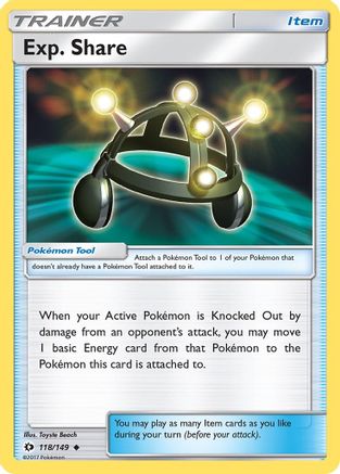 Exp. Share 118  SM Base Set - Uncommon