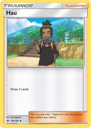 Hau 120  - Reverse Holofoil SM Base Set - Uncommon