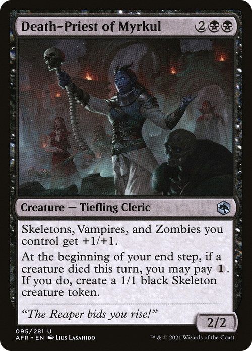 Death-Priest of Myrkul (AFR-095) - Adventures in the Forgotten Realms Foil