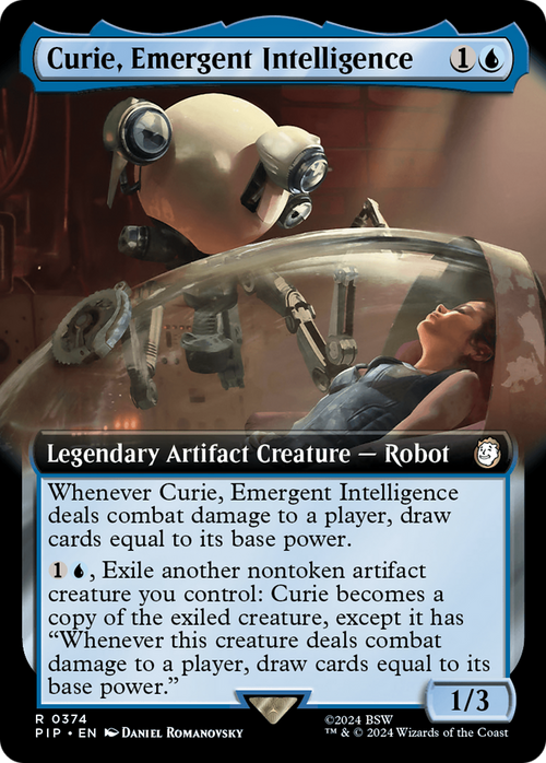 Curie, Emergent Intelligence (Extended Art) (PIP-374) - Fallout: (Extended Art) Foil