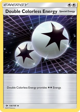 Double Colorless Energy 136  - Reverse Holofoil SM Base Set - Uncommon