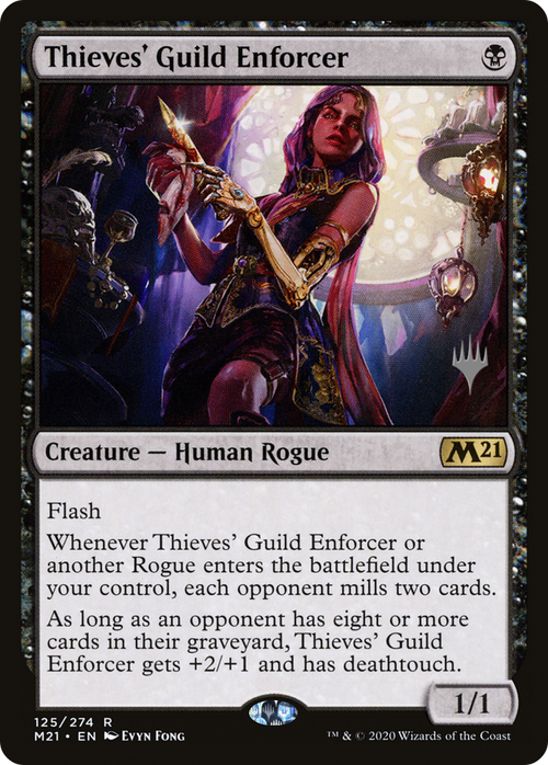 Thieves' Guild Enforcer (PPM21-125P) - Core Set 2021 Promos Foil