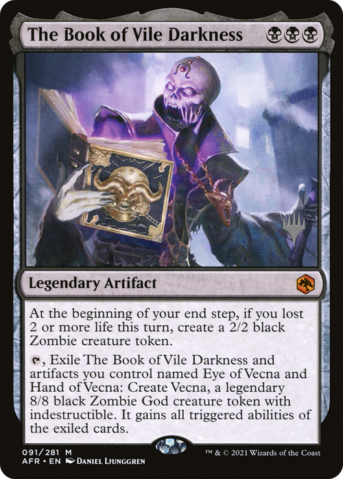 The Book of Vile Darkness (PPAFR-91P) - Adventures in the Forgotten Realms Promos Foil