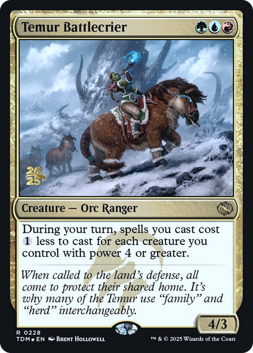Temur Battlecrier (PRE-228S) - Prerelease Cards Foil