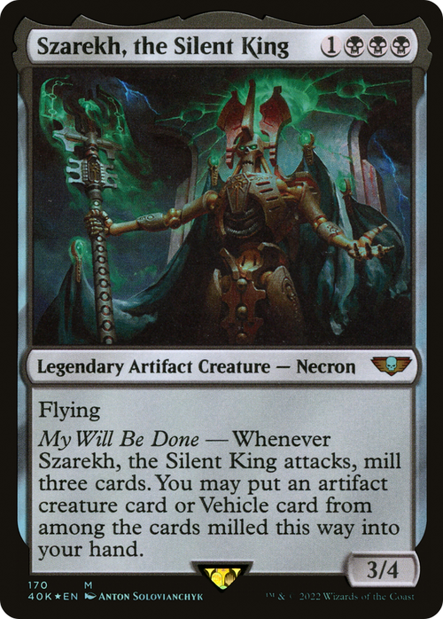 Szarekh, the Silent King (40K-170) - Warhammer 40,000 Commander Foil
