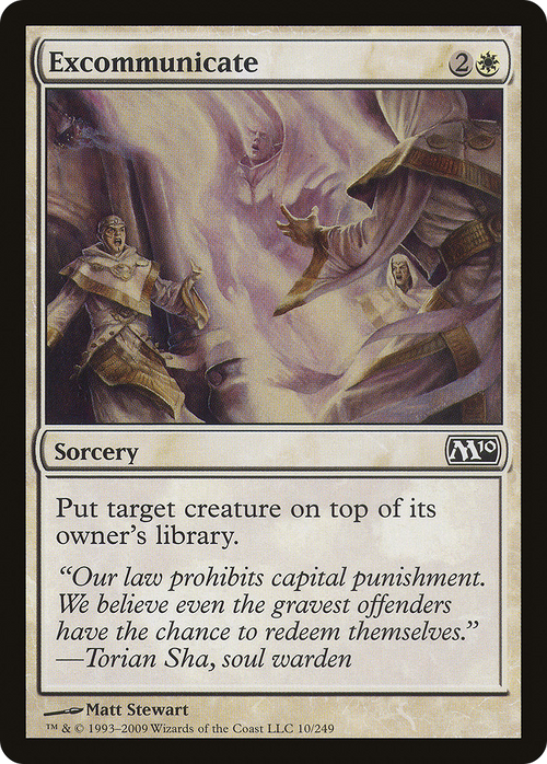 Excommunicate (M10-010) - Magic 2010 Foil