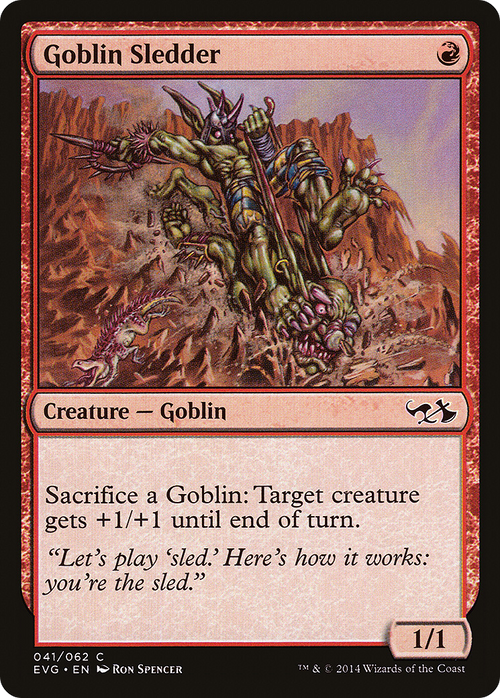 Goblin Sledder (DD3-041) - Duel Decks Anthology: Elves vs. Goblins