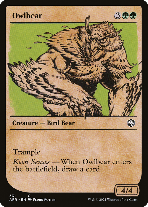Owlbear (Showcase) (AFR-331) - Adventures in the Forgotten Realms: (Showcase) Foil