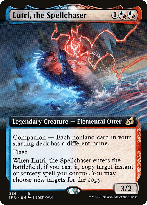 Lutri, the Spellchaser (Extended Art) (IKO-356) - Ikoria: Lair of Behemoths: (companion, Extended Art) Foil