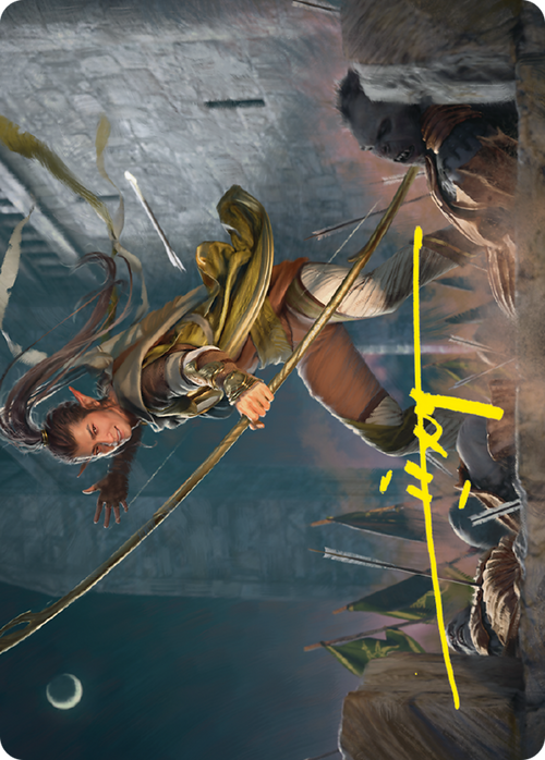 Legolas, Counter of Kills // Legolas, Counter of Kills (ALTR-017) - Tales of Middle-earth Art Series (Borderless) Foil