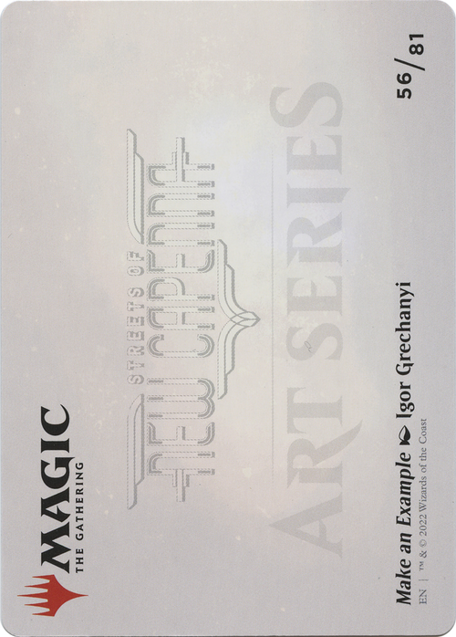 Make an Example // Make an Example (ASNC-056) - New Capenna Art Series (Borderless) Foil