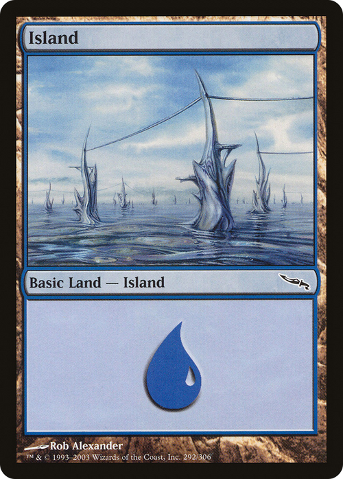 Island (292) (MRD-292) - Mirrodin Foil