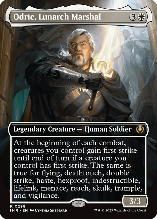 Odric, Lunarch Marshal (Borderless) (INR-298) - Innistrad Remastered Foil