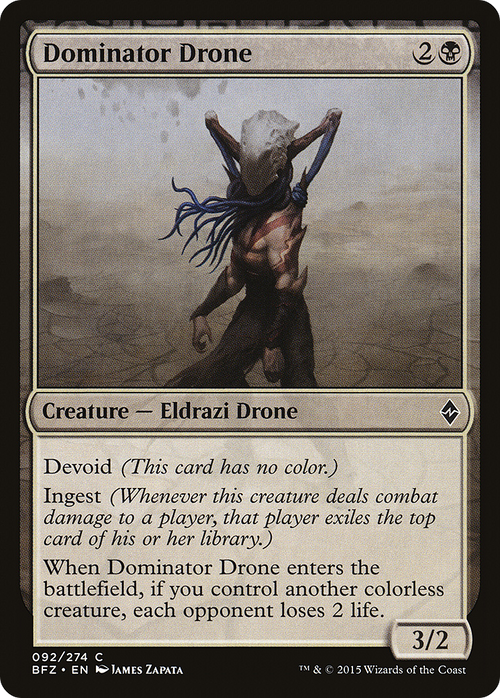 Dominator Drone (BFZ-092) - Battle for Zendikar: (devoid)