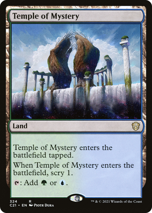 Temple of Mystery (C21-324) - Commander 2021