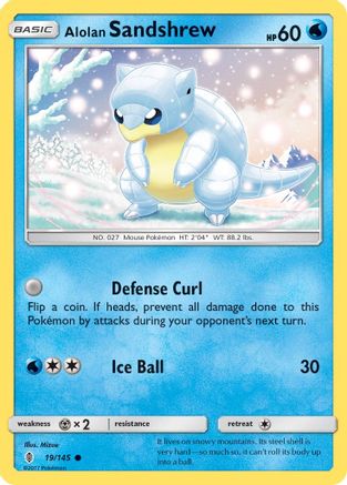 Alolan Sandshrew 019  SM  Guardians Rising - Common