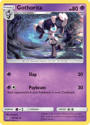 Gothorita 053  - Reverse Holofoil SM  Guardians Rising - Uncommon