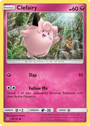 Clefairy 088  SM  Guardians Rising - Common