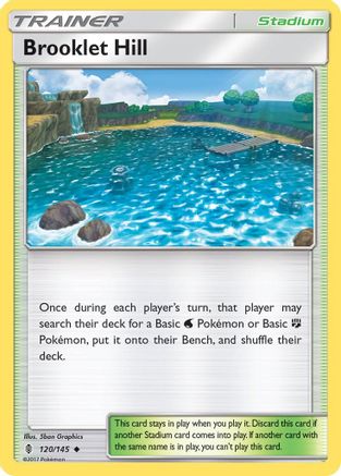 Brooklet Hill 120  - Reverse Holofoil SM  Guardians Rising - Uncommon