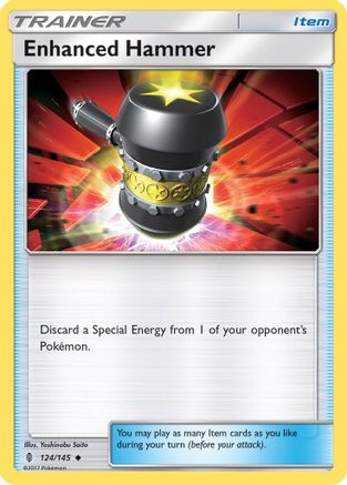 Enhanced Hammer 124  - Reverse Holofoil SM  Guardians Rising - Uncommon