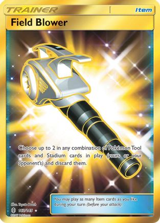 Field Blower (Secret)  - Holofoil SM  Guardians Rising - Secret Rare