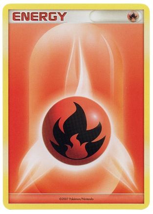 Fire Energy (2007 Unnumbered D/P Style Non-Holo)/P  League & Championship Cards - Promo