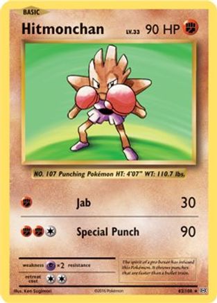 Hitmonchan (XY Evolutions) 062/108  Deck Exclusives - Rare