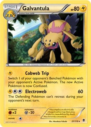 Galvantula - 27/119 (XY Phantom Forces)/119  - Holofoil Deck Exclusives - Holo Rare