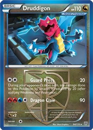 Druddigon - 94/135 (BW Plasma Storm)/135  - Holofoil Deck Exclusives - Holo Rare