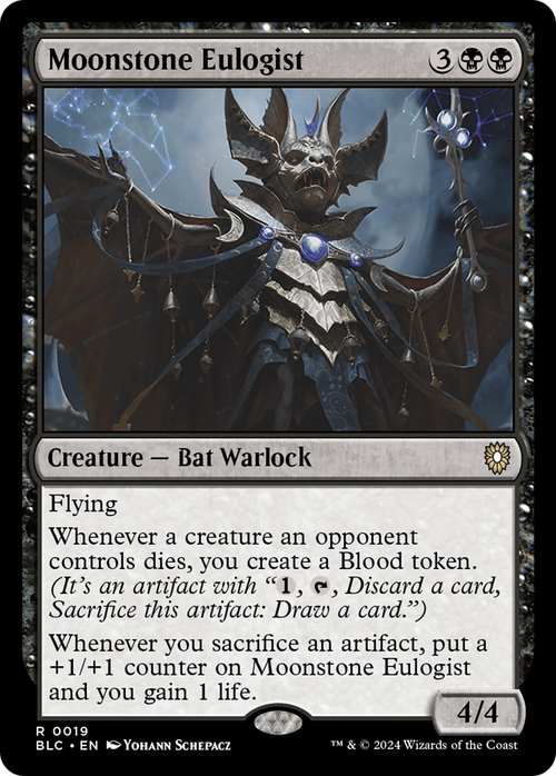 Moonstone Eulogist (BLC-019) - Bloomburrow Commander
