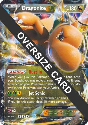 Dragonite EX - 74/111/111  - Holofoil Jumbo Cards - Promo