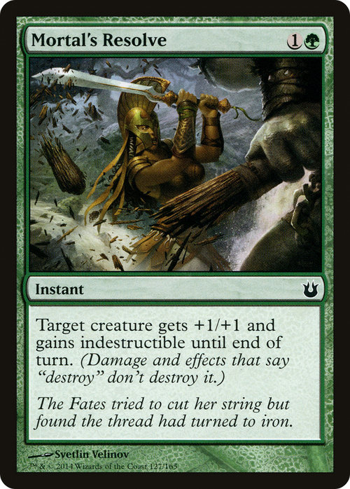 Mortal's Resolve (BNG-127) - Born of the Gods Foil