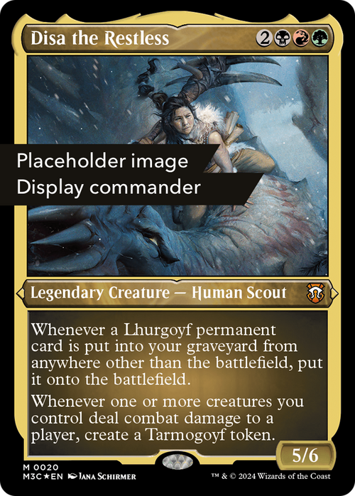 Disa the Restless (Display Commander) (Ripple Foil) - Thick Stock (M3C-148) - Modern Horizons 3 Commander