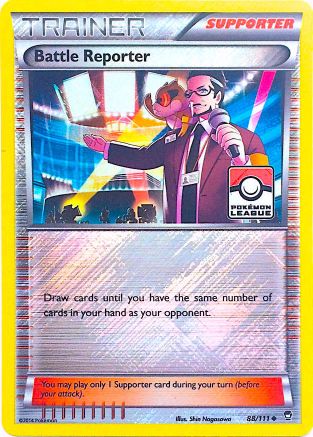 Battle Reporter (Pokemon League) 088/111  - Reverse Holofoil League & Championship Cards - Promo
