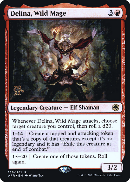 Delina, Wild Mage (PRE-138S) - Adventures in the Forgotten Realms Promos Foil
