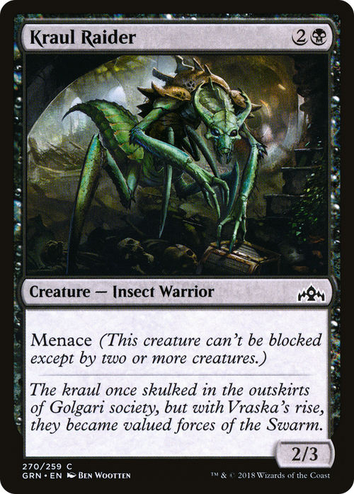 Kraul Raider (GRN-270) - Guilds of Ravnica Foil