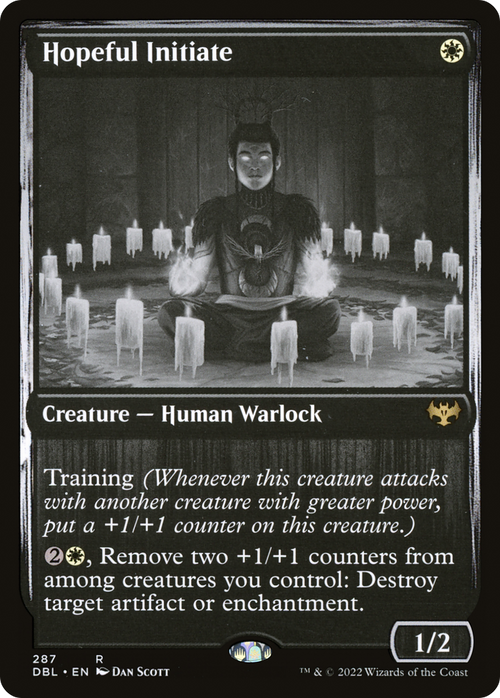 Hopeful Initiate (DBL-287) - Innistrad: Double Feature Foil