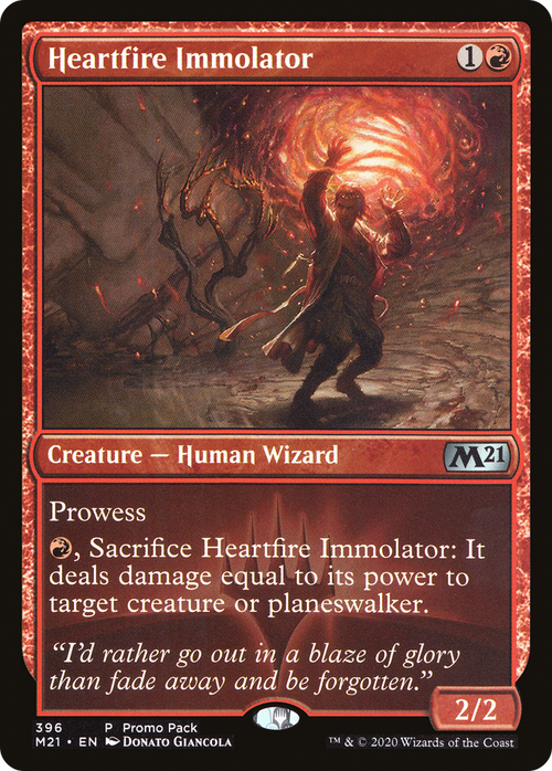 Heartfire Immolator (PPM21-396) - Core Set 2021