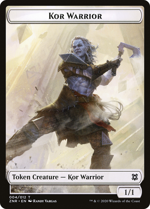 Kor Warrior (TZNR-004) - Zendikar Rising Tokens Foil