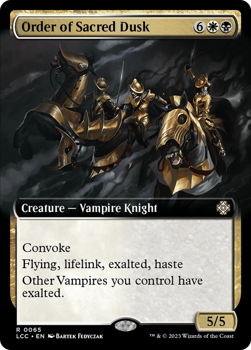 Order of Sacred Dusk (Extended Art) (LCC-065) - The Lost Caverns of Ixalan Commander: (Extended Art)
