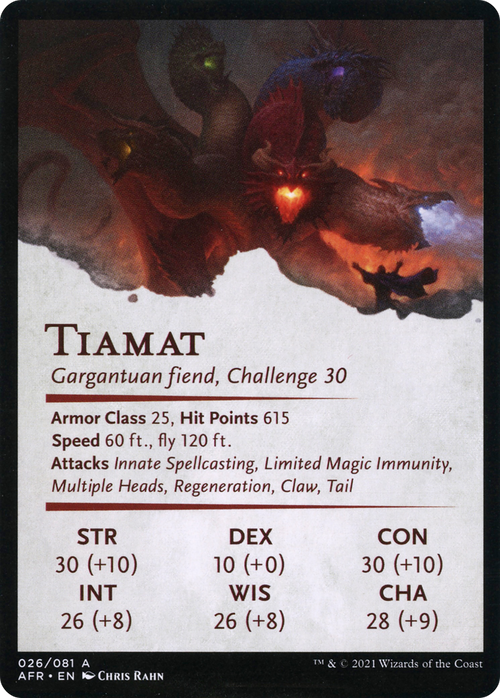 Tiamat // Tiamat (AAFR-026) - Adventures in the Forgotten Realms Art Series (Borderless) Foil