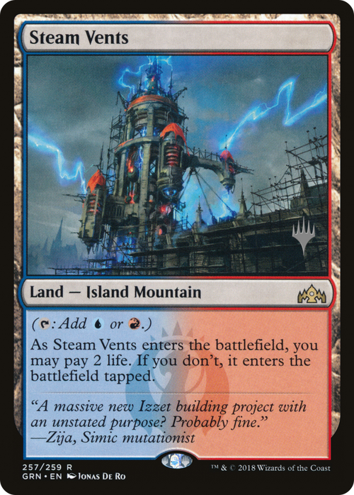 Steam Vents (PPELD-257P) - Guilds of Ravnica Promos
