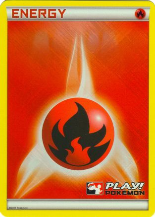 Fire Energy (2011 Play! Pokemon)  - Holofoil League & Championship Cards - Promo