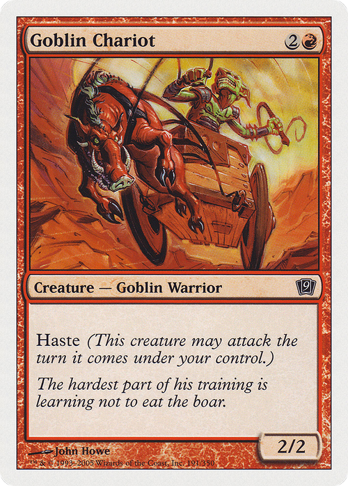 Goblin Chariot (9ED-191) - 9th Edition Foil