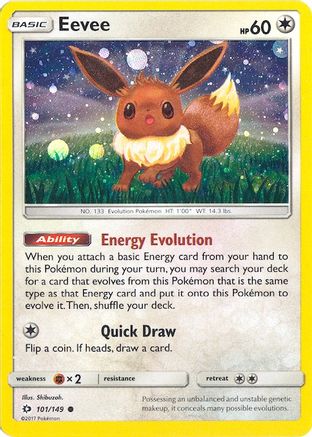 Eevee (Cosmos Holo) 101/149  - Holofoil Miscellaneous Cards & Products - Promo