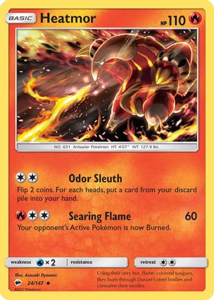 Heatmor 024  SM  Burning Shadows - Uncommon