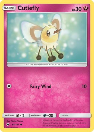 Cutiefly 095  SM  Burning Shadows - Common