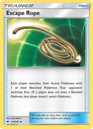 Escape Rope 114  SM  Burning Shadows - Uncommon
