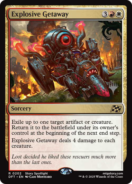 Explosive Getaway (PPDFT-202P) - Promo Pack: Aetherdrift Foil